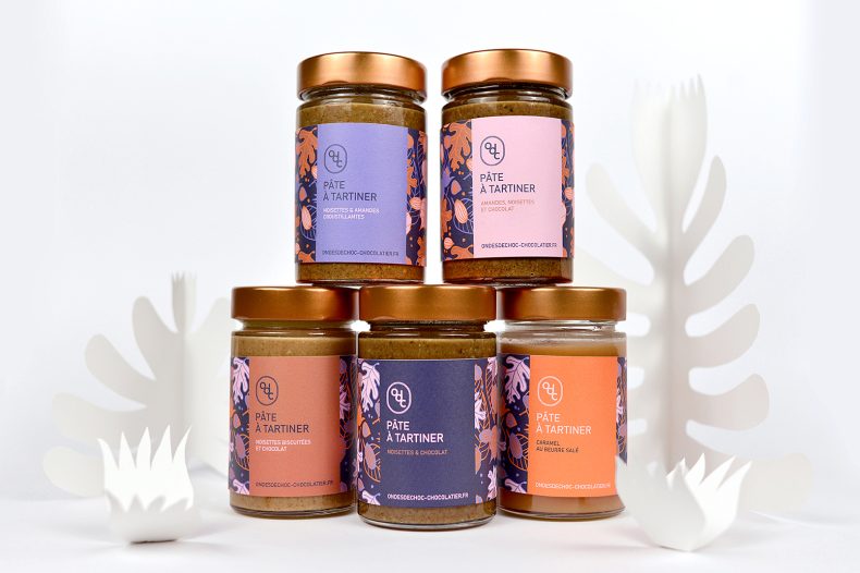 Design global pour le chocolatier Ondes de Choc